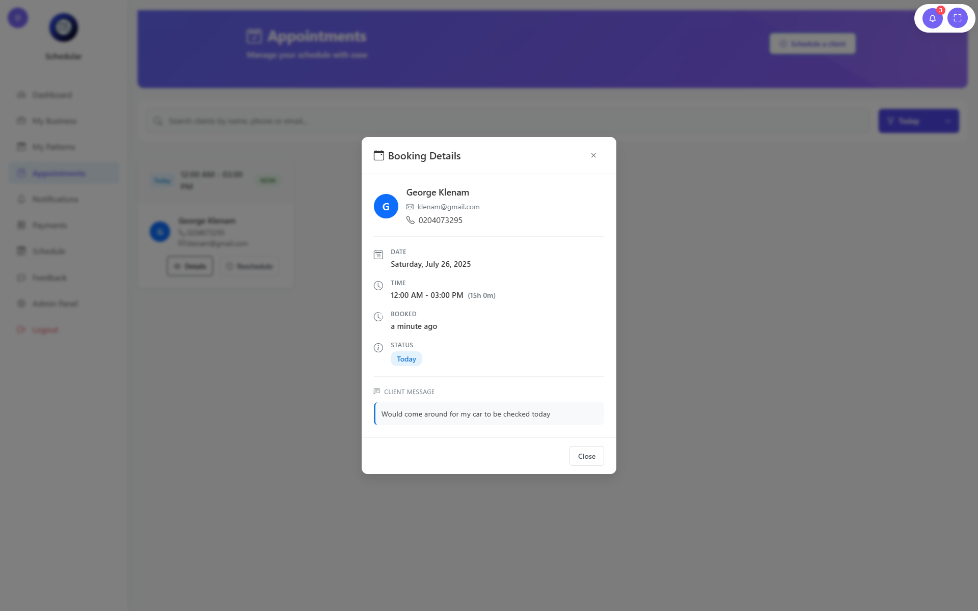 Schedule Management